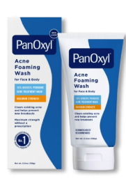 PanOxyl Foaming Acne Wash, 10% Benzoyl Peroxide, Maximum Strength - 5.5 oz
