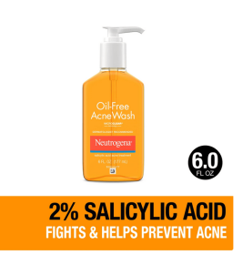 Neutrogena Oil-Free Salicylic Acid Acne Fighting Face Wash, 6 fl. oz
