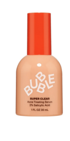 Bubble Skincare Super Clear Acne Treating Serum, for All Skin Types, 1 fl oz / 30mL