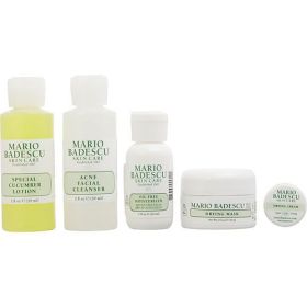 Mario Badescu by Mario Badescu Acne Starter Set: Cleanser 59ml + Lotion 59ml + Moisturizer 29ml + Mask 14g --4pcs
