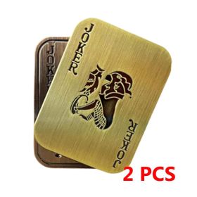 Hot Selling Poker Push Card Haptic Toys Edc Metal Poker Magnetic Joker Fidget Slider for Stress Relief