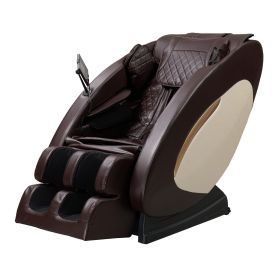 Massage Chairs Full Body Massage Recliner with Foot Roller,Airbag Massage SL Track, Zero Gravity, Bluetooth Speaker Brown